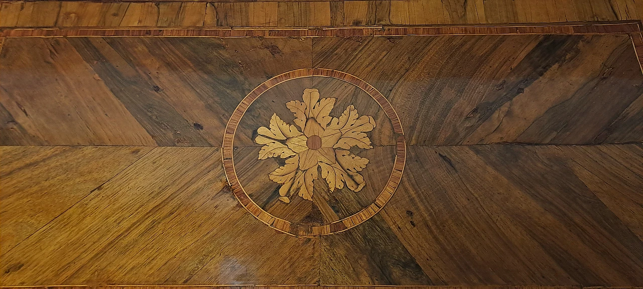 Inlaid vanity writing desk made in Lombardy Italy, 18th century 4