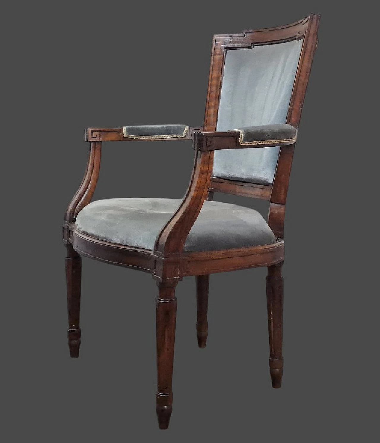 Pair of Louis XVI armchairs made in Piedmont, '800 2