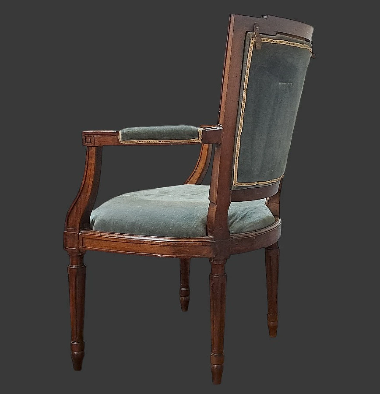 Pair of Louis XVI armchairs made in Piedmont, '800 3