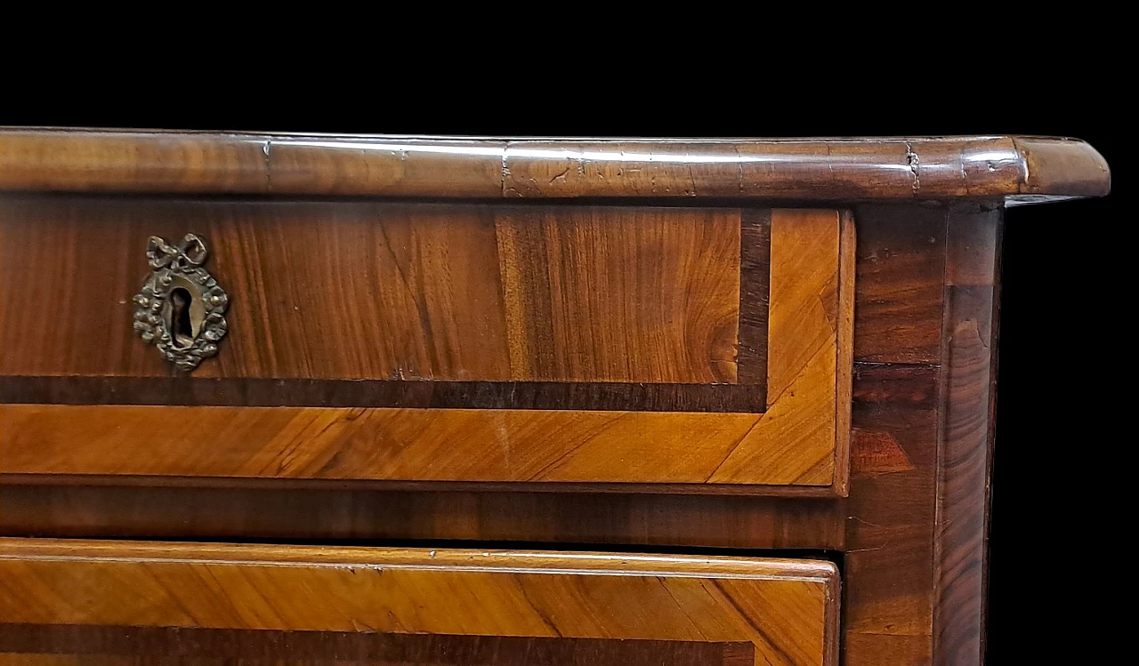 Paneled Chest of drawers made in Veneto Italy, 18th century 4