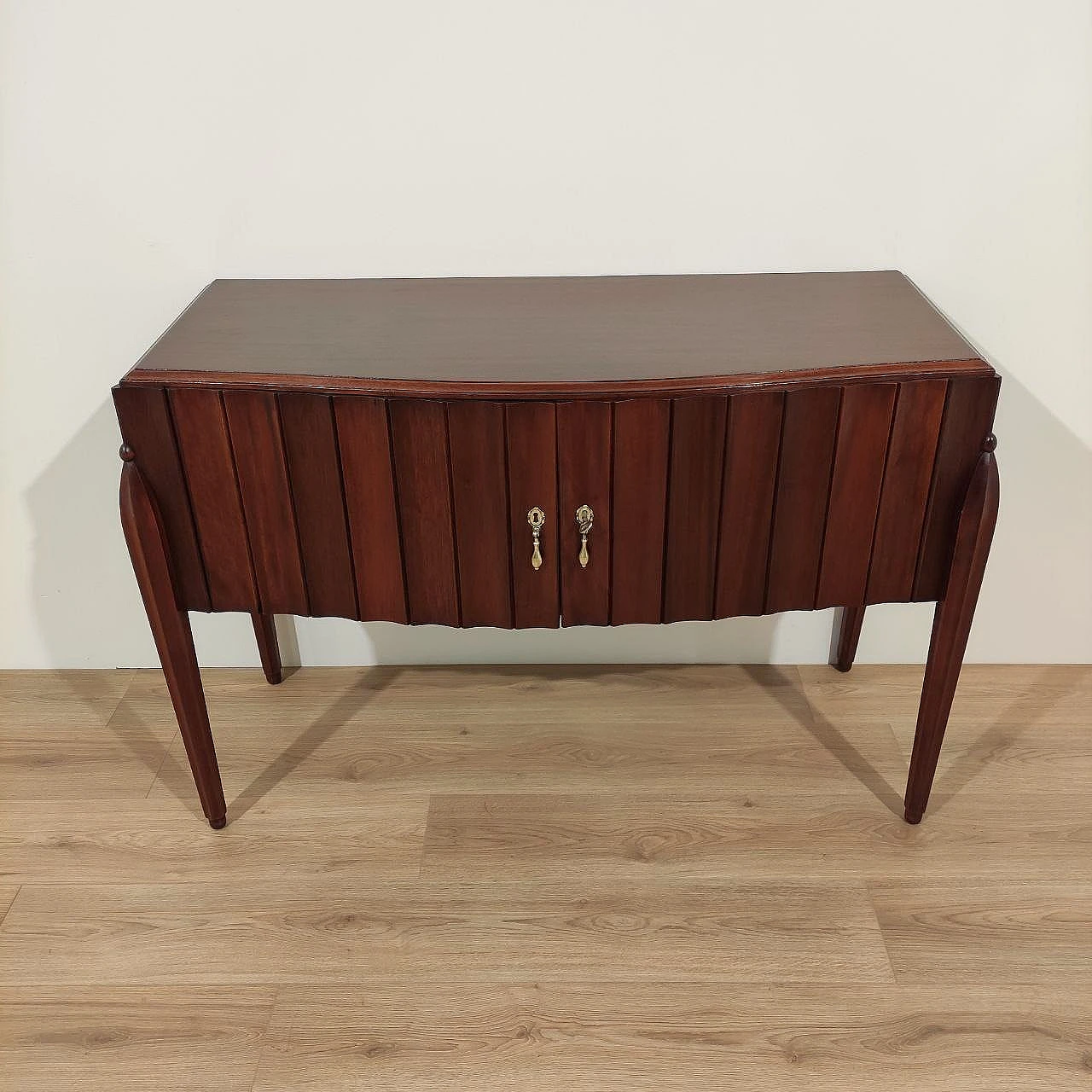 Credenza 2 ante in mogano design di Jacques E. Ruhlman, anni '40 1