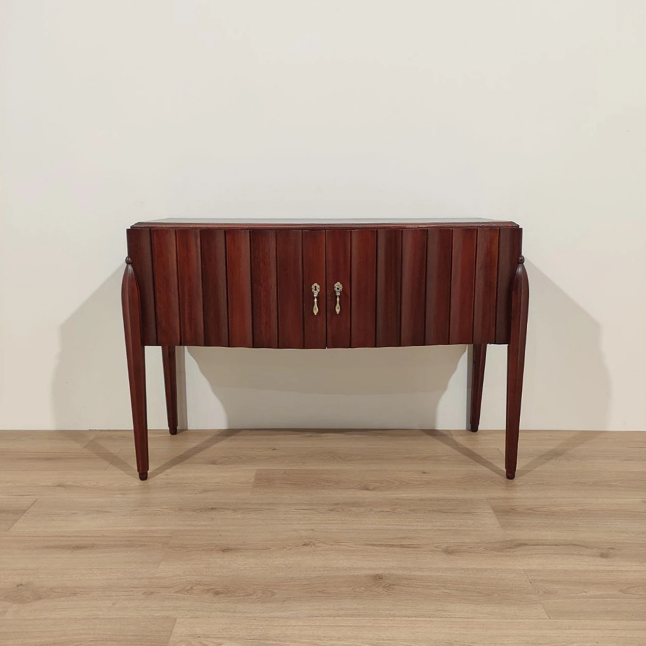 Credenza 2 ante in mogano design di Jacques E. Ruhlman, anni '40 2