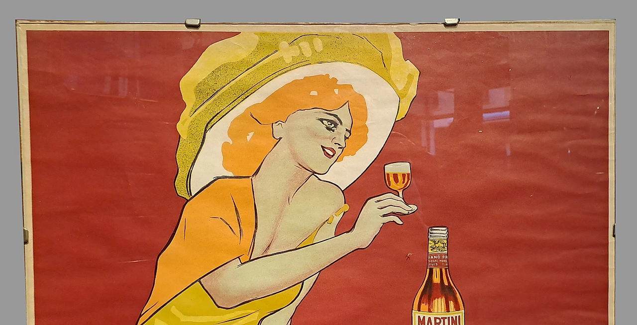 Manifesto Martini da un'illustrazione di Marcello Dudovich, anni '50 2