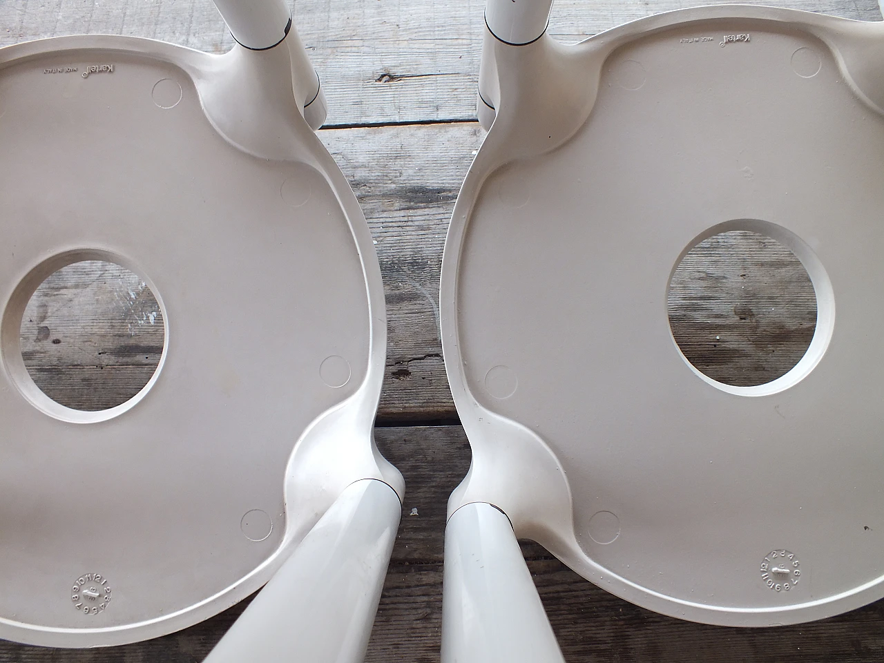 Pair of Polo stools by Anna Castelli Ferrieri for Kartell, 1980s 13