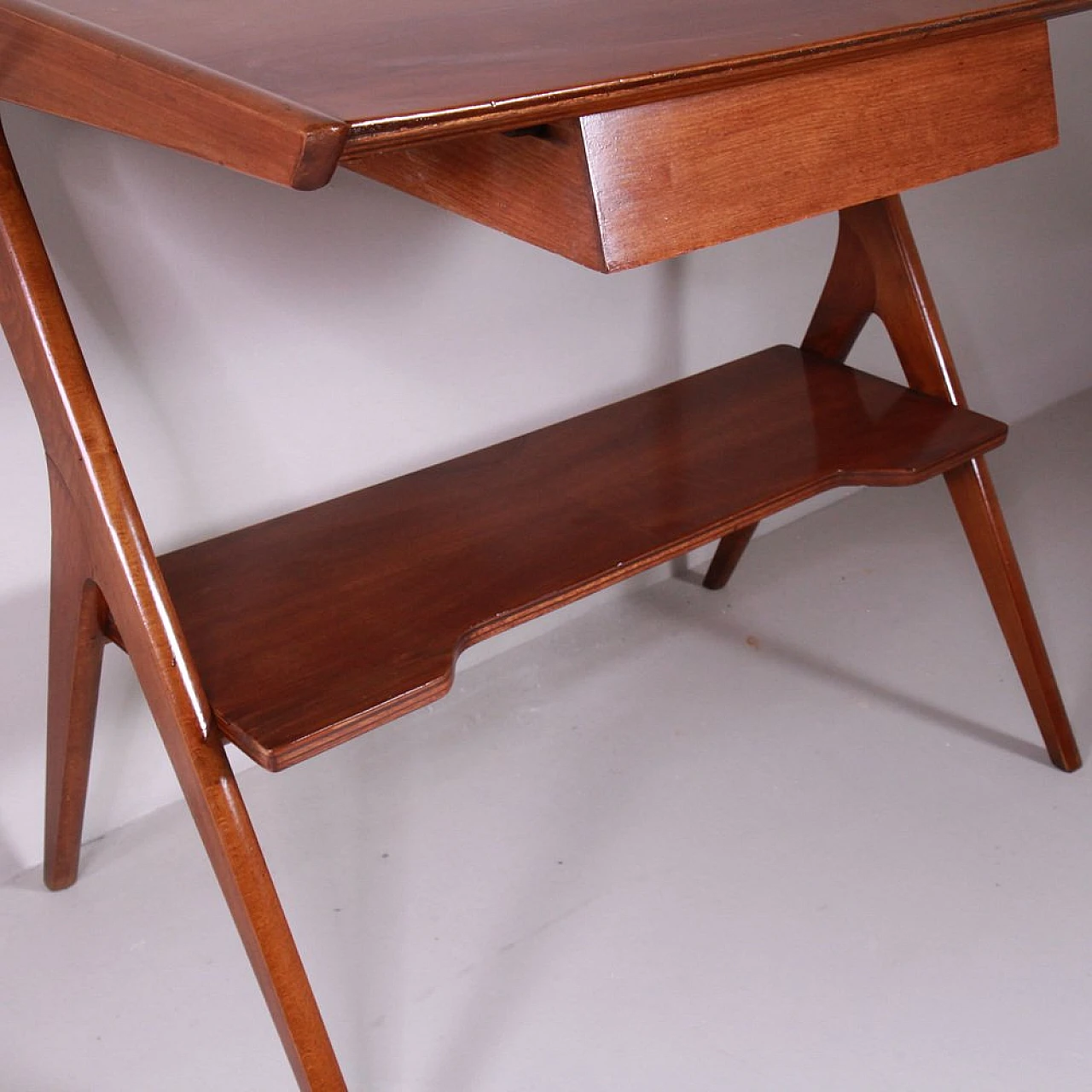 Consolle Mid-Century in legno, anni '50 2