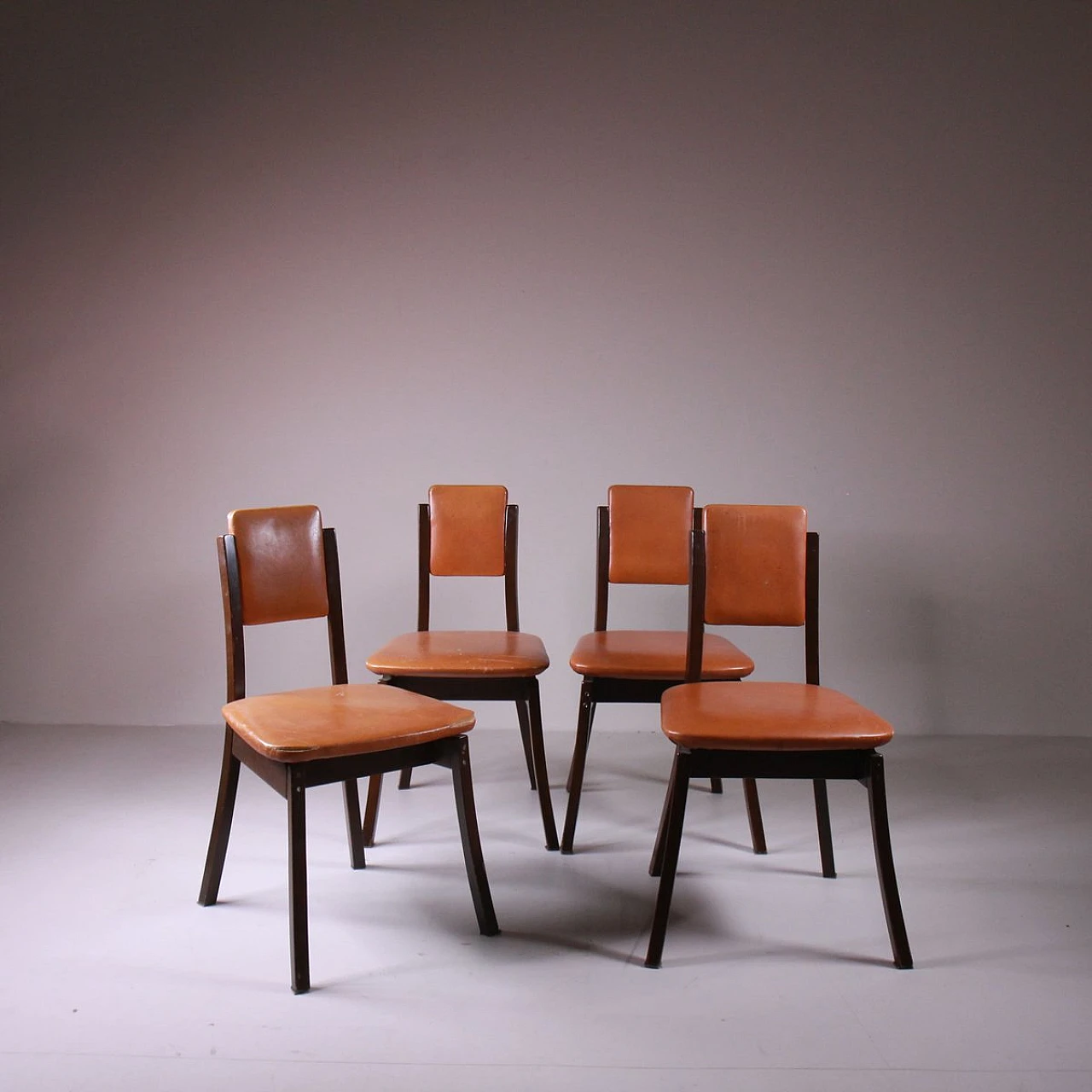 4 S-11 Chairs by Angelo Mangiarotti for Sorgente Del Mobile, 1960s 8