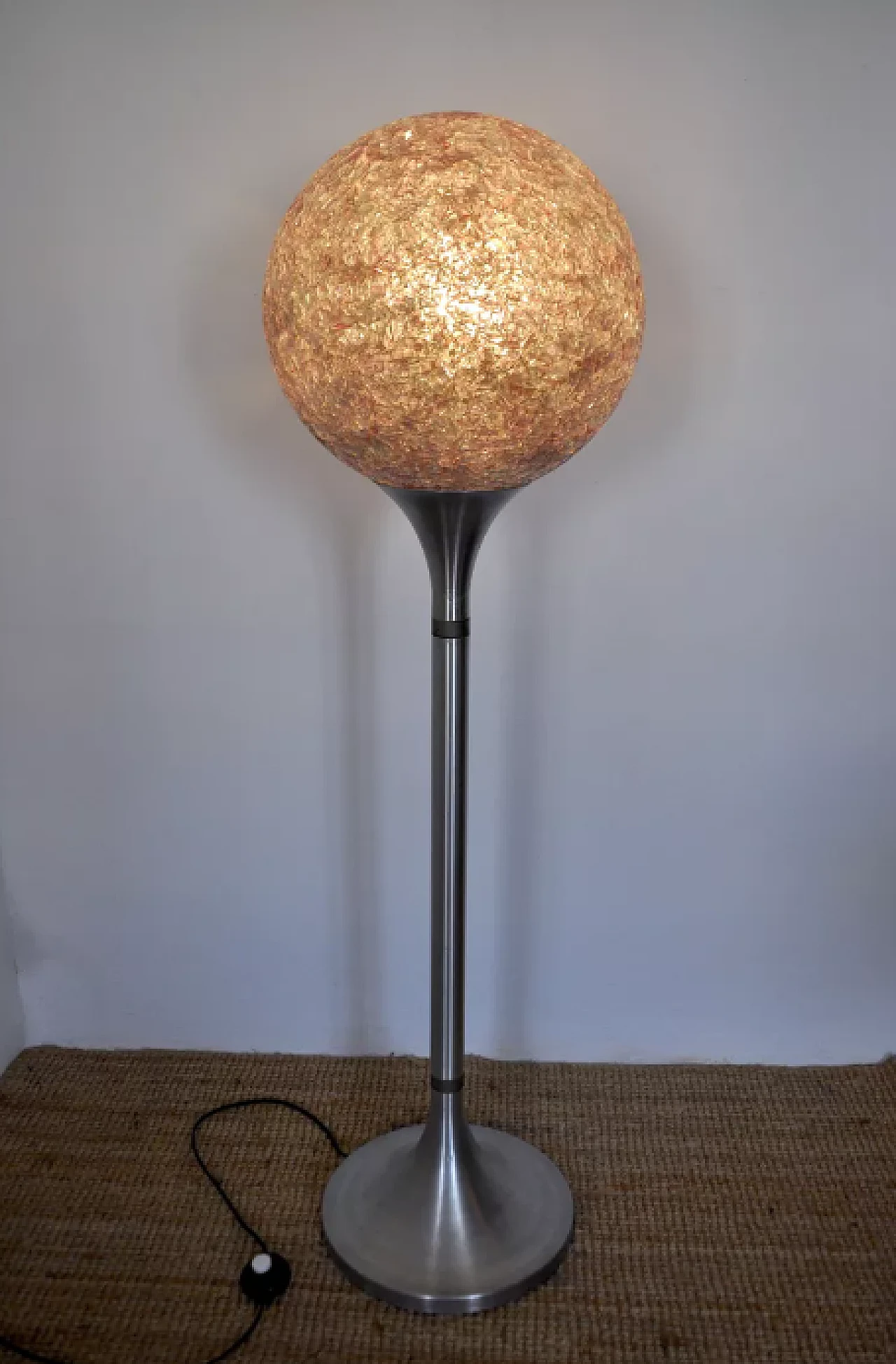 Spherical methacrylate floor lamp, 1970s 2