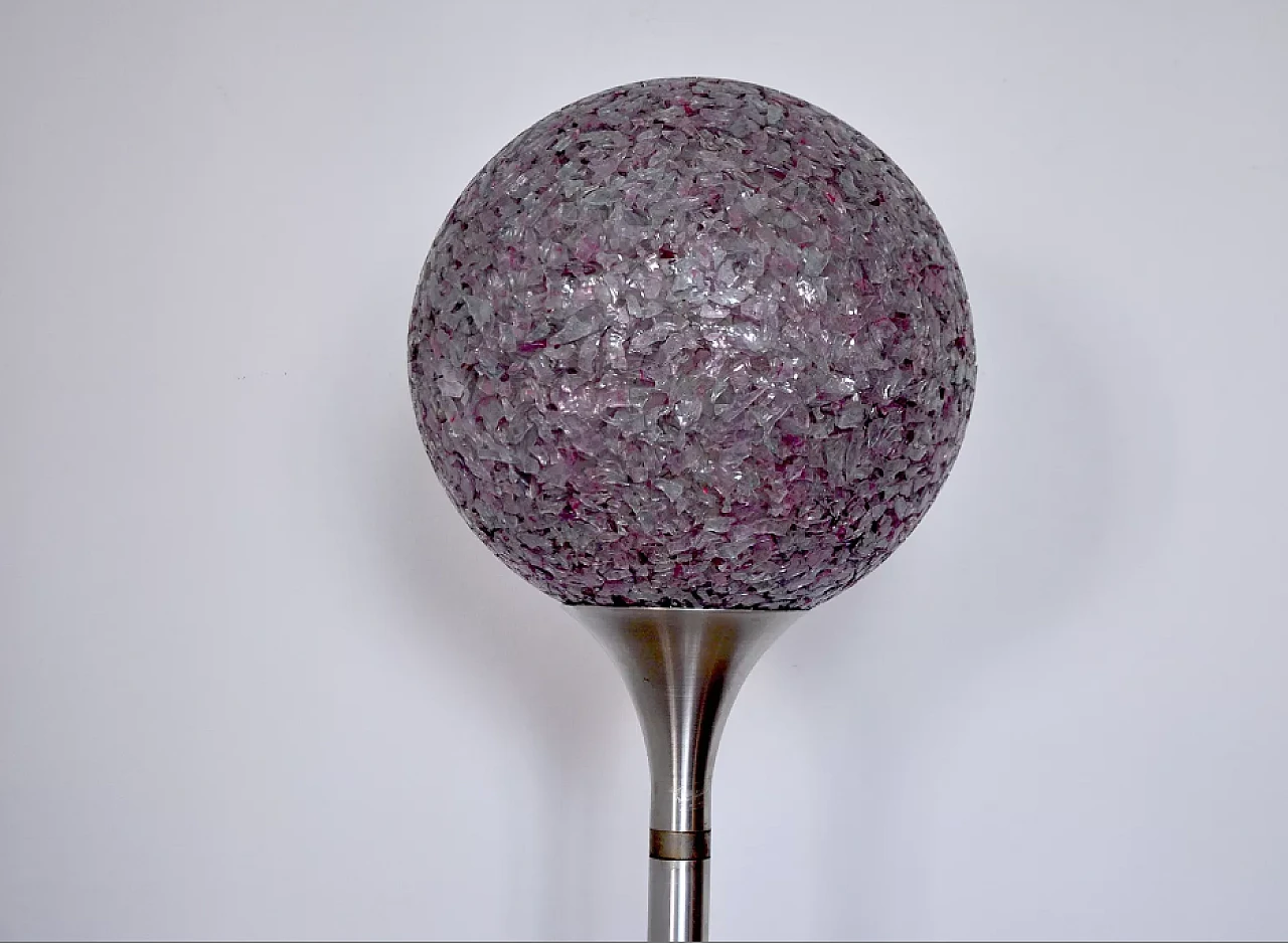 Spherical methacrylate floor lamp, 1970s 3