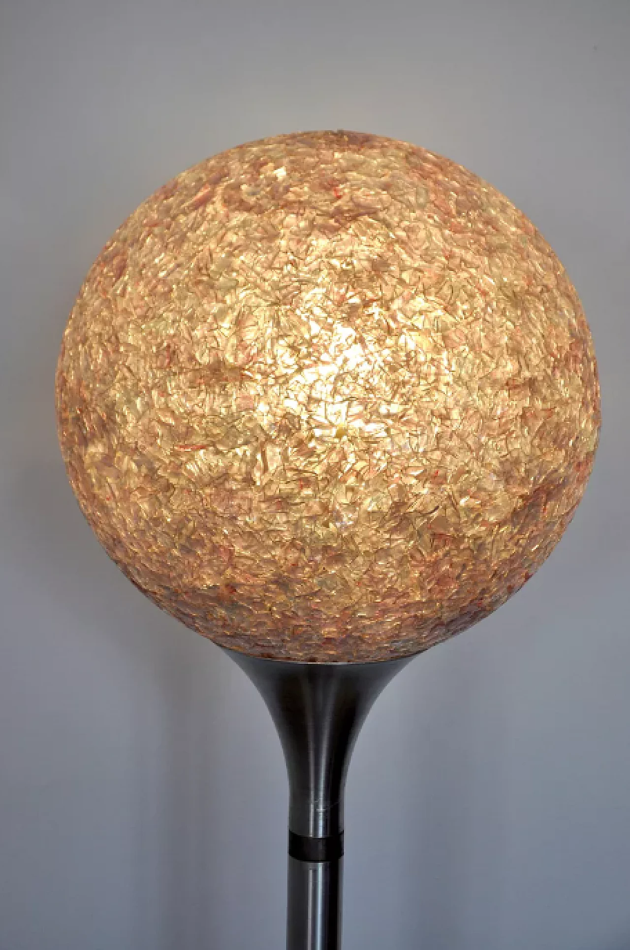 Spherical methacrylate floor lamp, 1970s 4