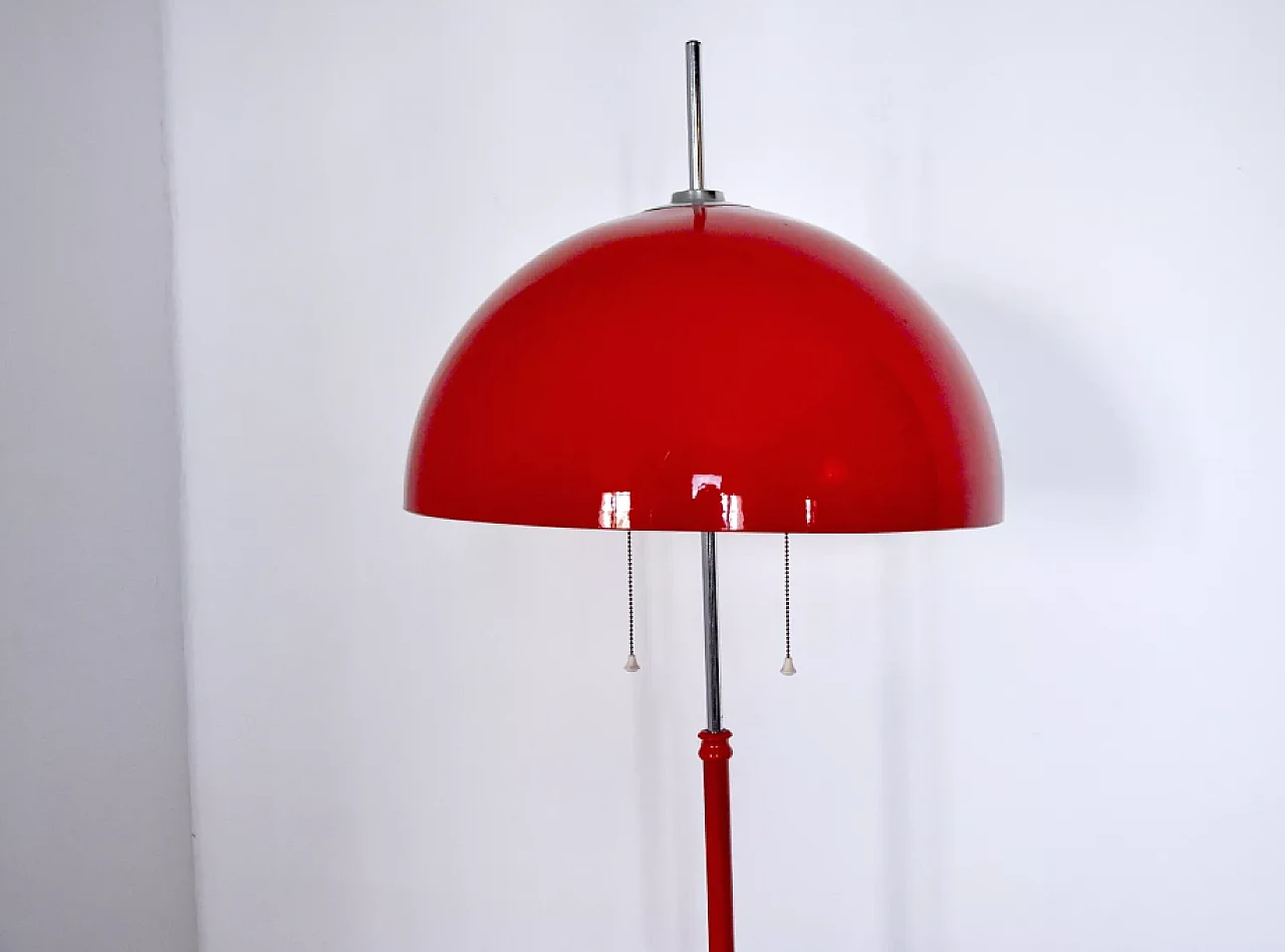 Height-adjustable mushroom floor lamp, 1970s 7