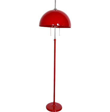 Height-adjustable mushroom floor lamp, 1970s