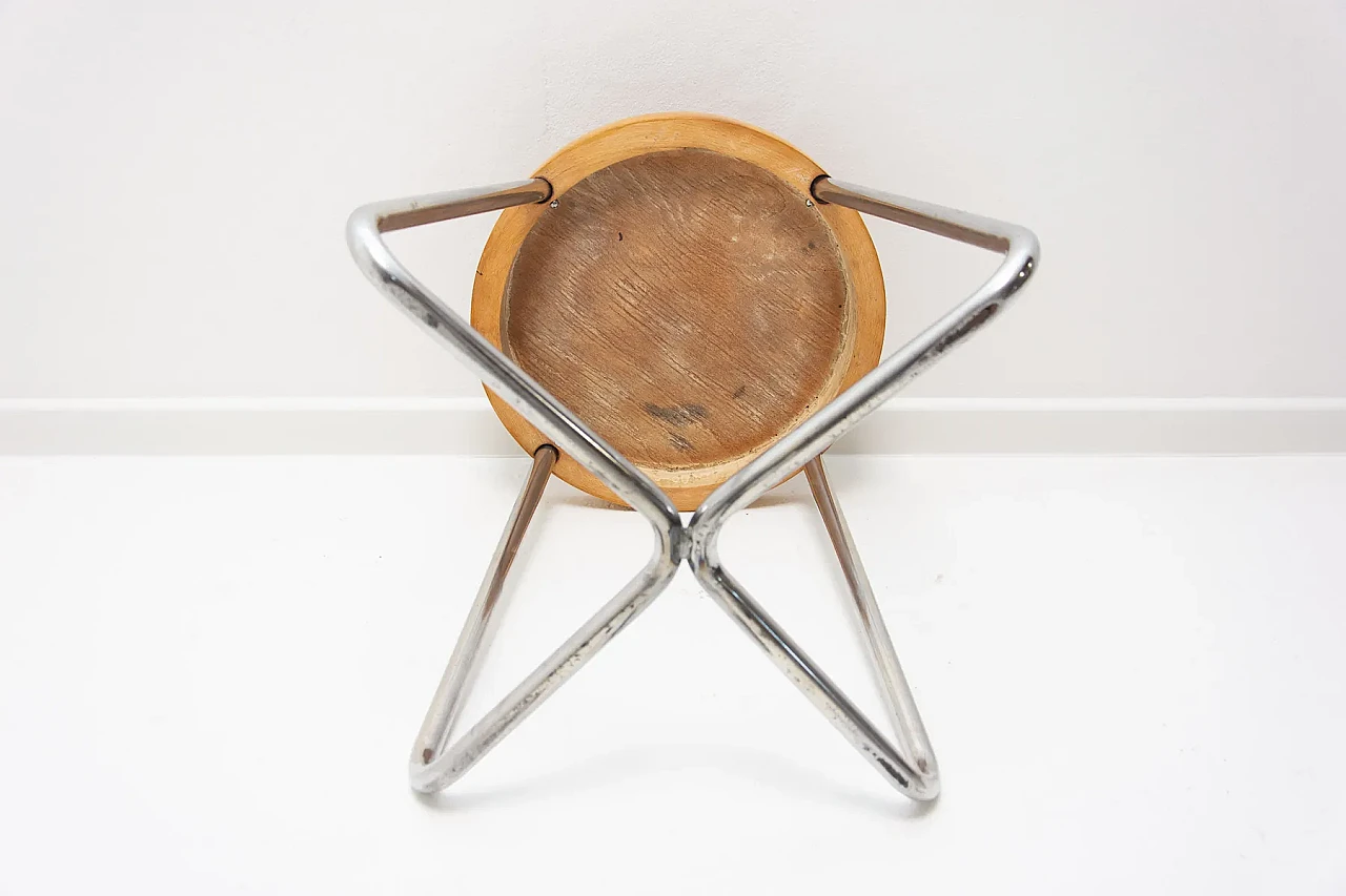 Chrome-plated stool by Arnošt Beck for Mucke Melder, 1930s 21