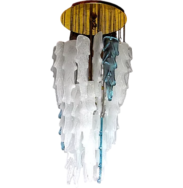 Poliarte waterfall pendant lamp by Albano Poli, 1970s