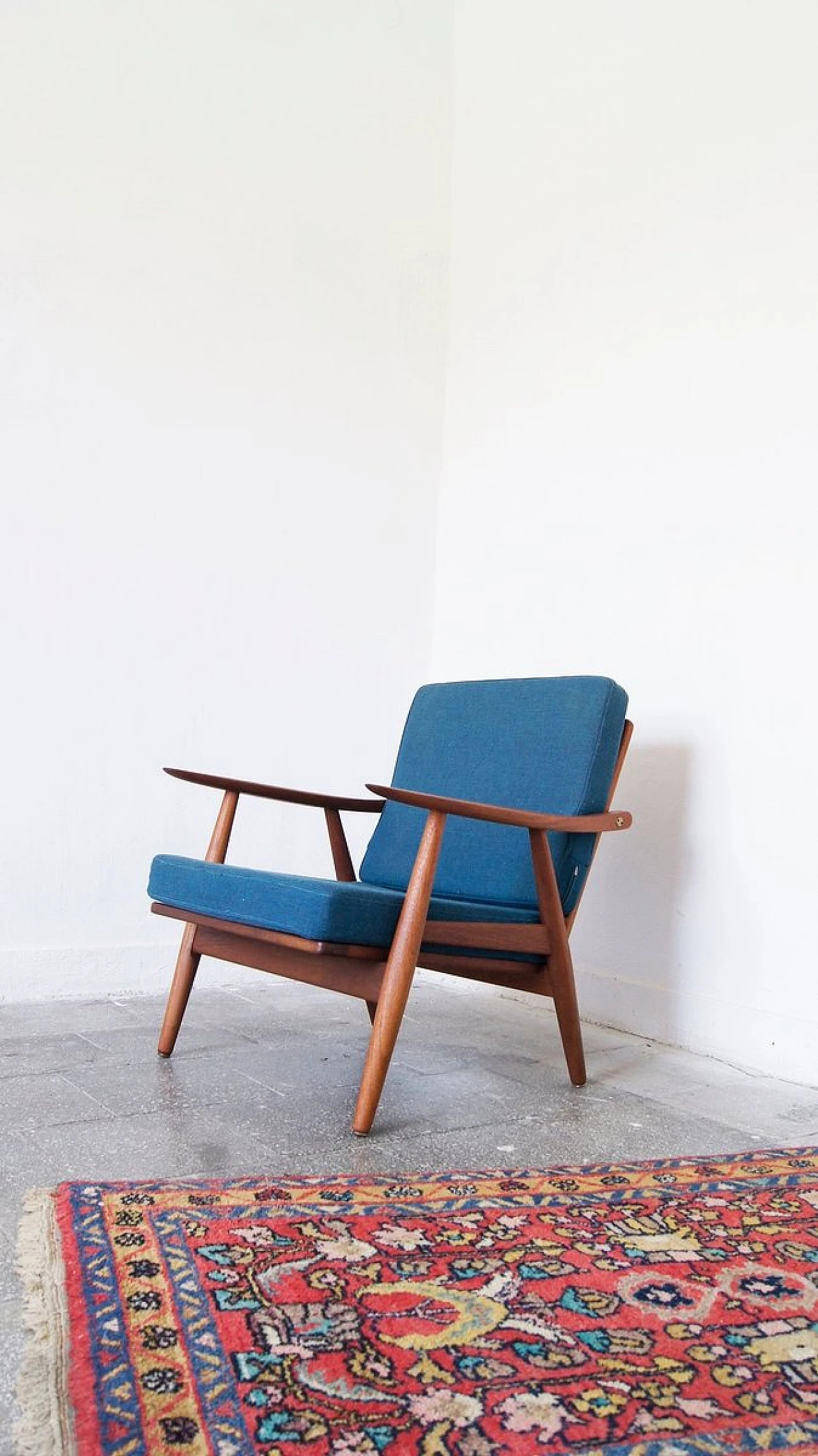 Poltrona GE270 in teak di Hans Wegner per Getama, anni '60 4