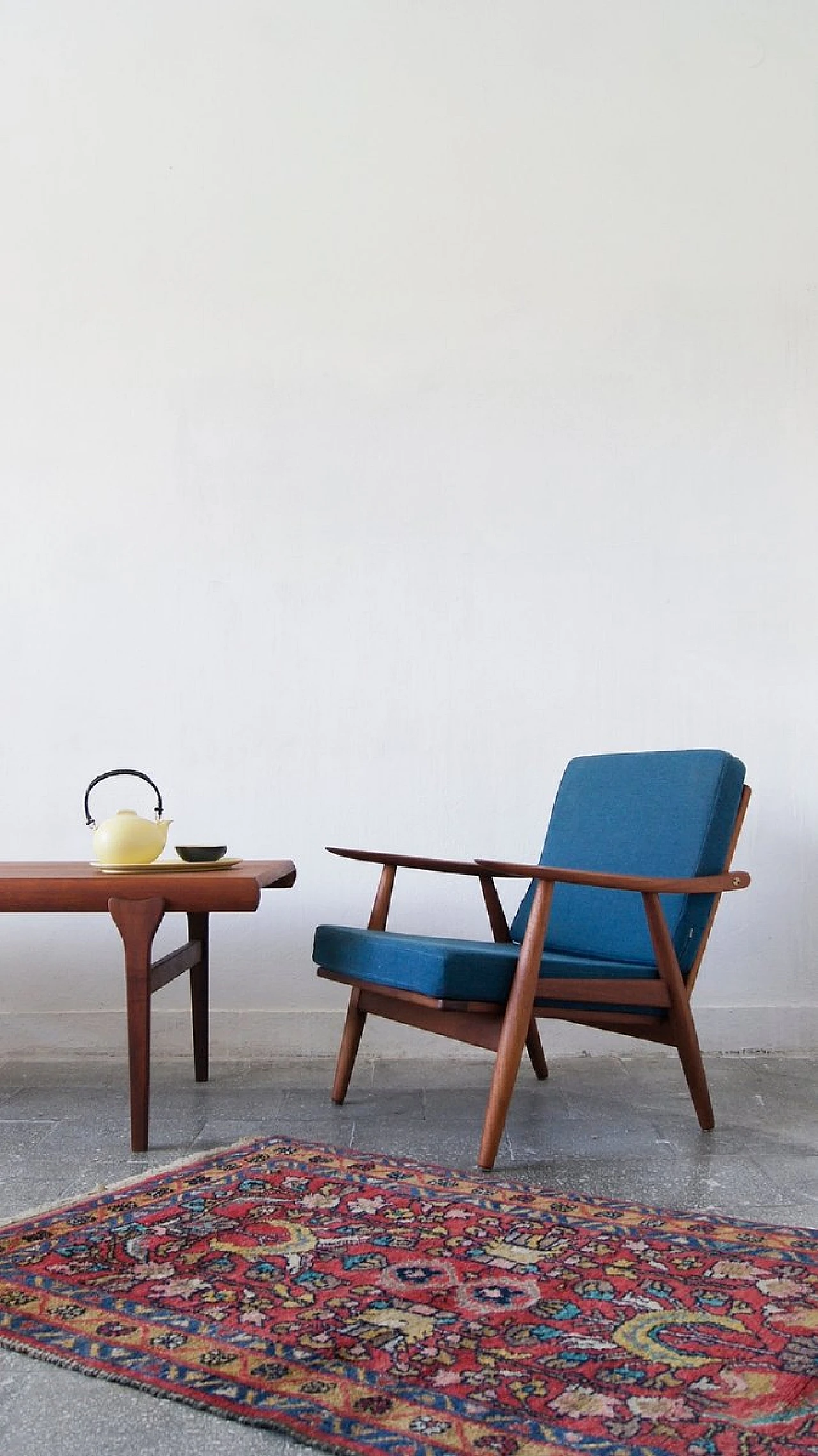 Poltrona GE270 in teak di Hans Wegner per Getama, anni '60 5