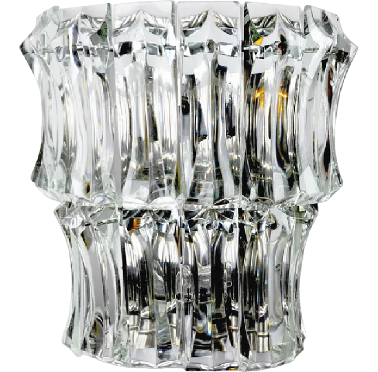 Murano glass wall lamp by Venini, 1970s 7