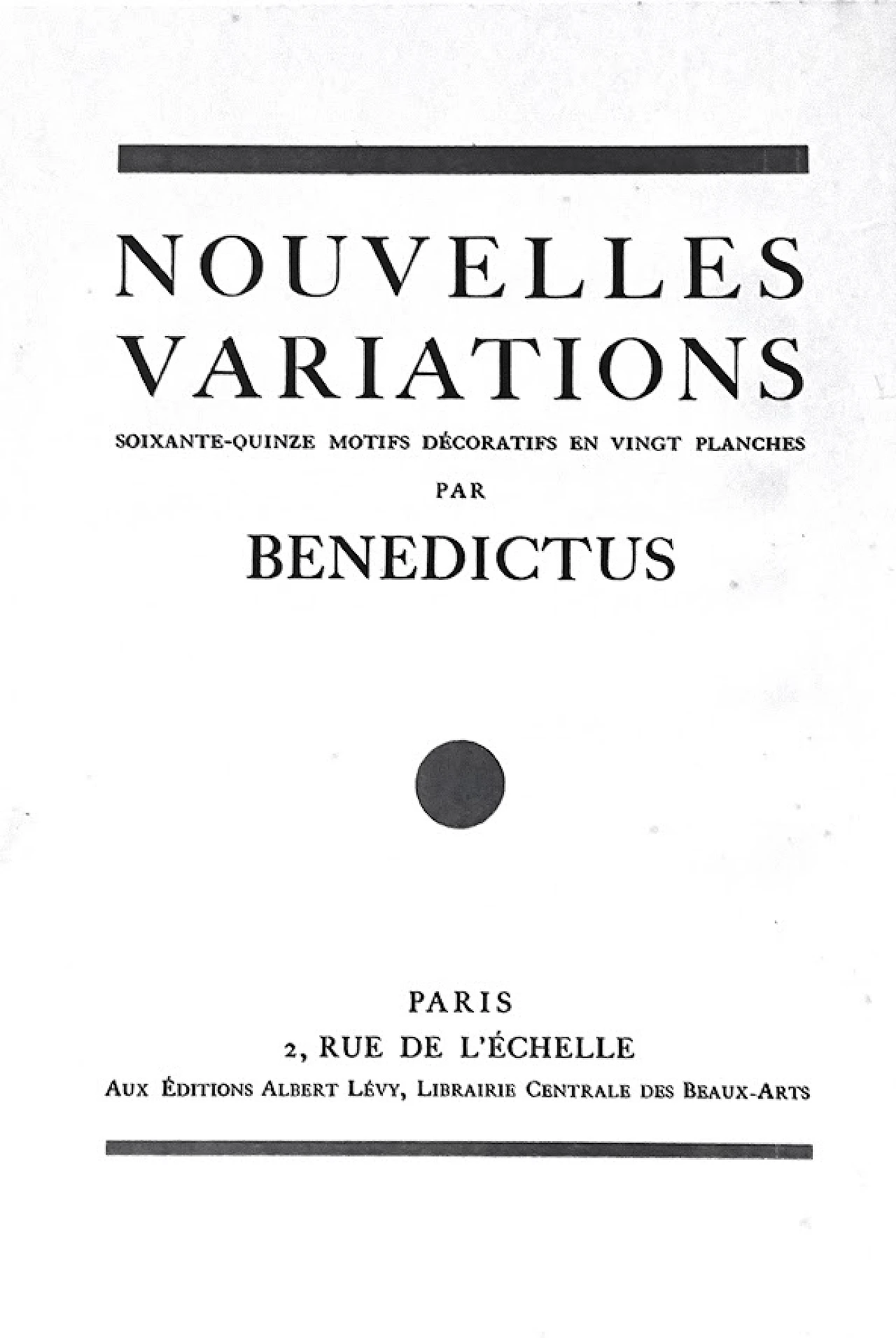 POCHOIR di EDUARD BENEDICTUS 1878/1930 "NOUVELLES VARIATIONS" 1924 5