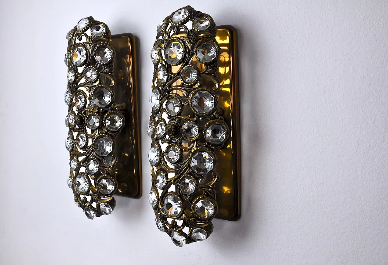 Pair of Palwa wall lights by Ernest Palm, 1960s 2