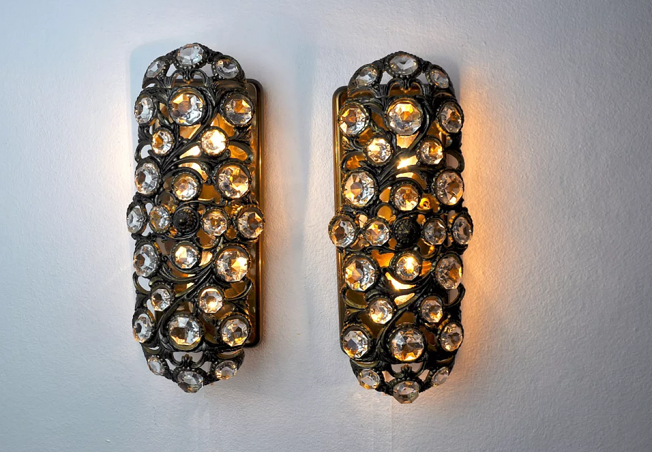 Pair of Palwa wall lights by Ernest Palm, 1960s 5