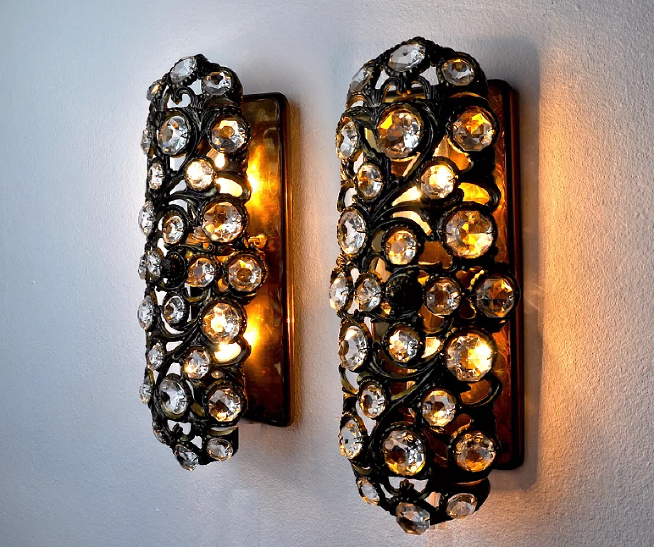 Pair of Palwa wall lights by Ernest Palm, 1960s 6