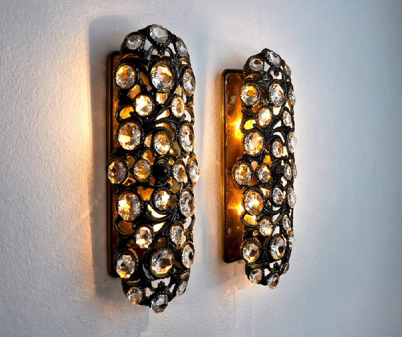 Pair of Palwa wall lights by Ernest Palm, 1960s 7