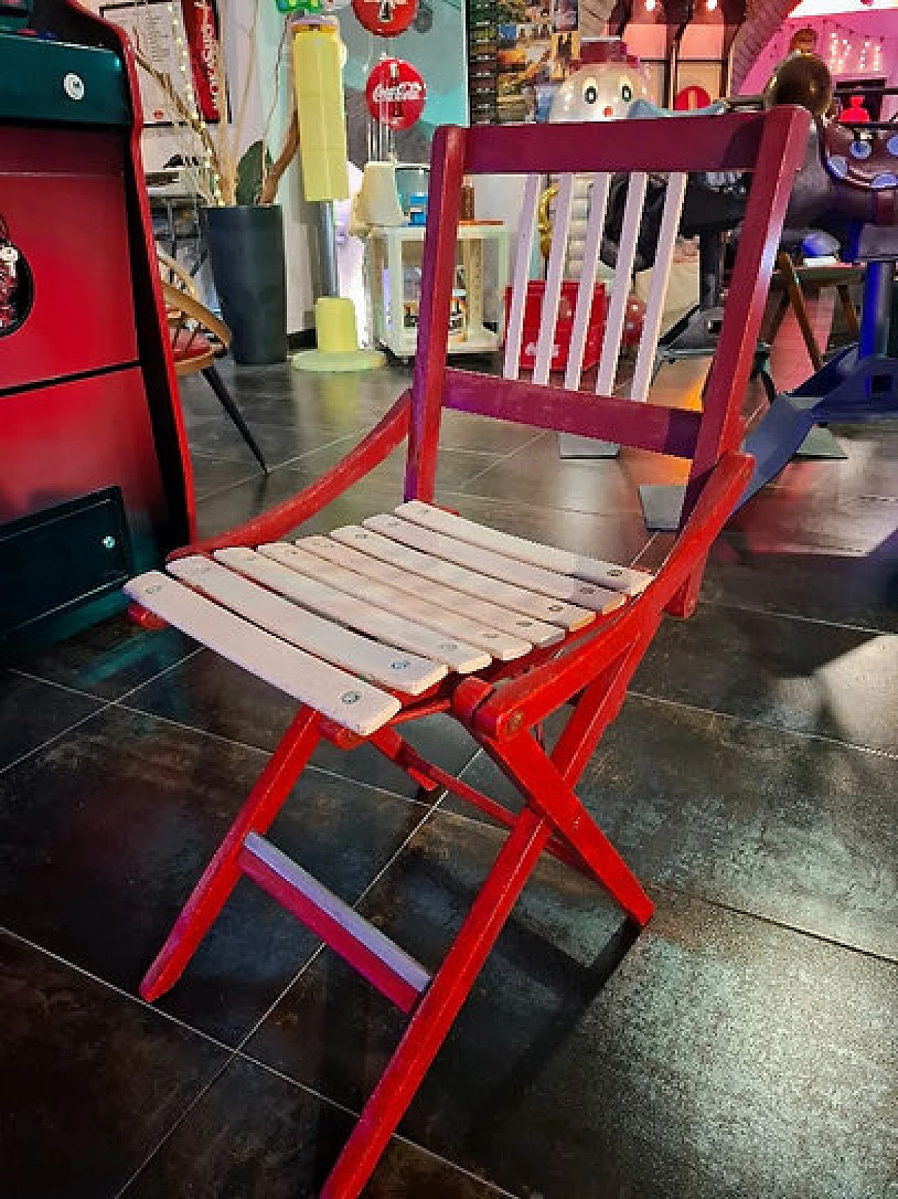 Reguitti wooden folding chair, 1950s 4