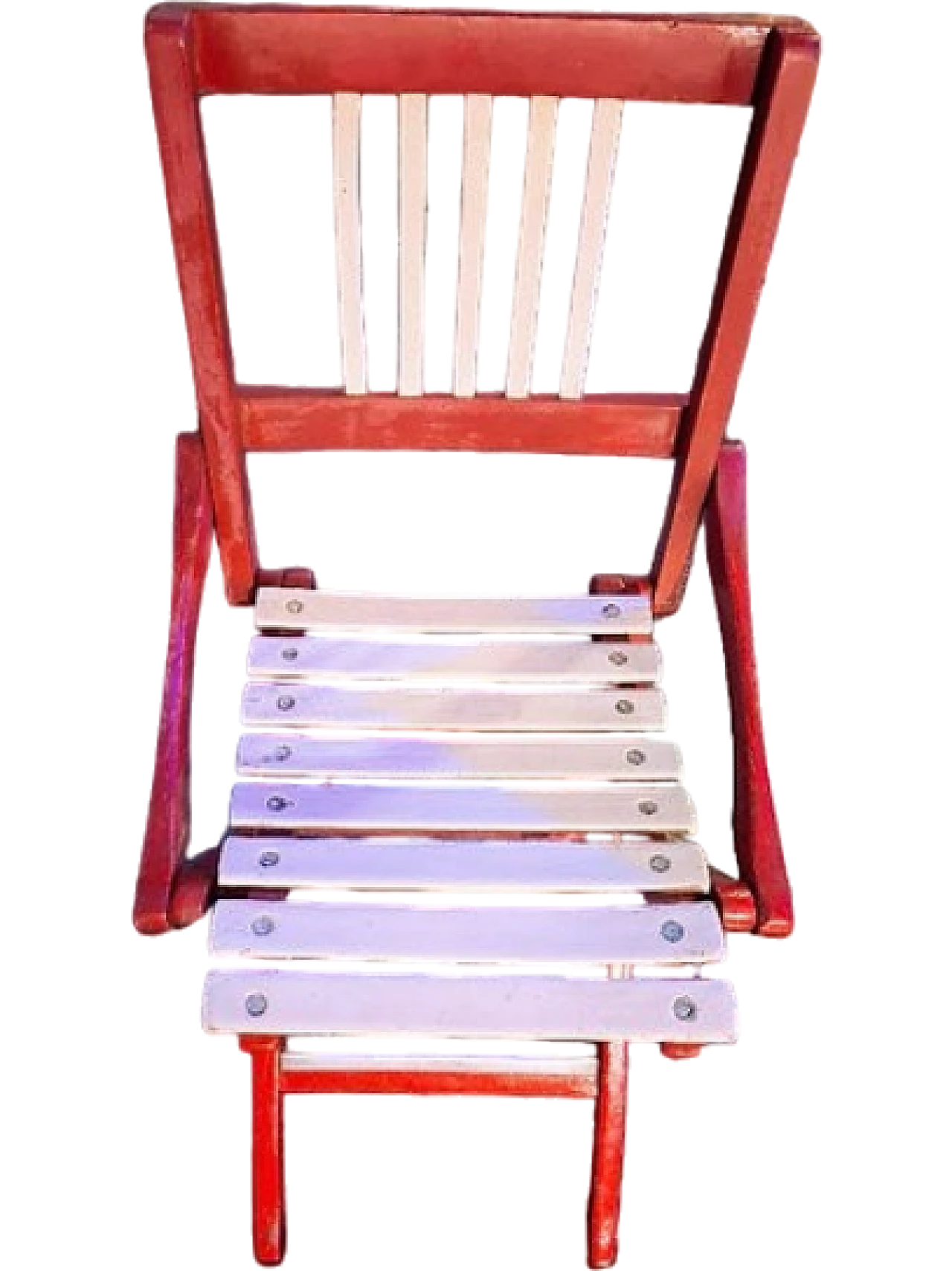 Reguitti wooden folding chair, 1950s 7