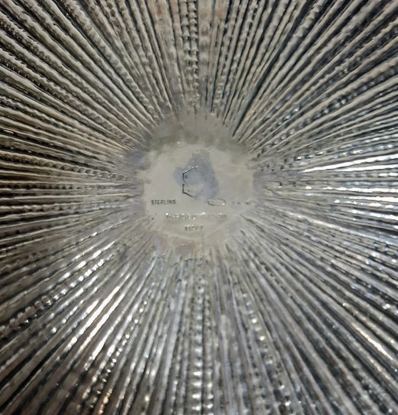 Silver centrepiece plate by Mario Buccellati, late 20th century 1