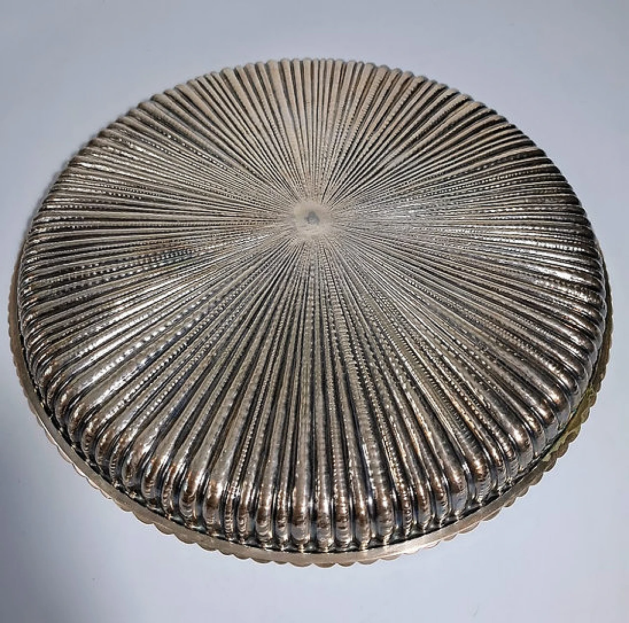 Silver centrepiece plate by Mario Buccellati, late 20th century 3