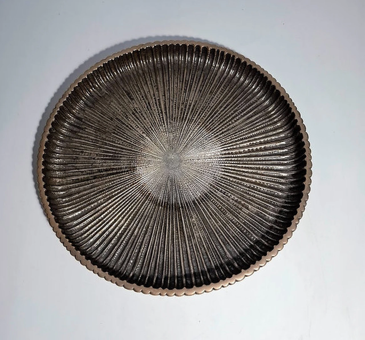 Silver centrepiece plate by Mario Buccellati, late 20th century 4