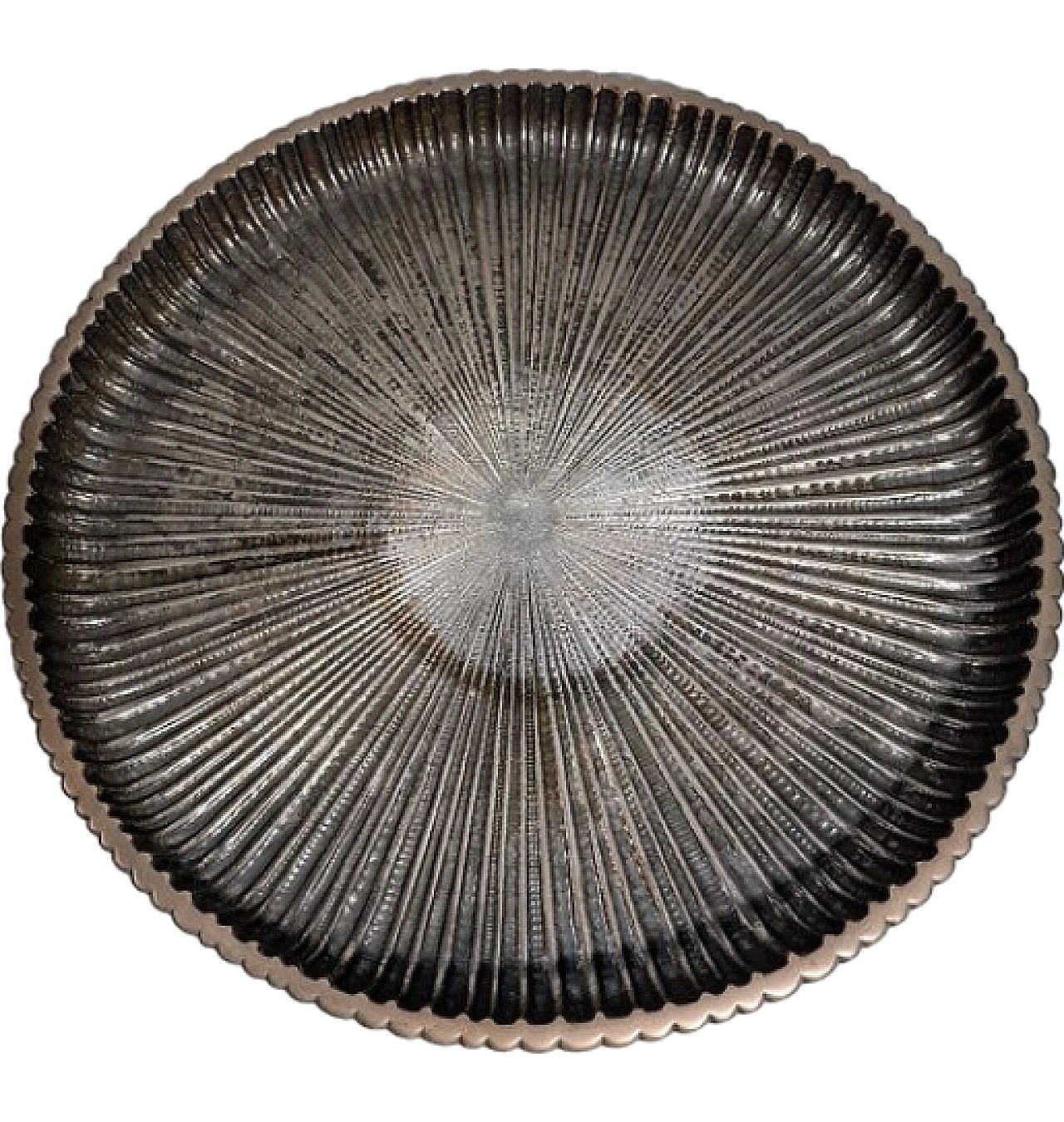 Silver centrepiece plate by Mario Buccellati, late 20th century 6