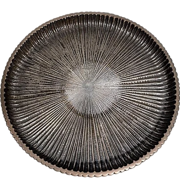 Silver centrepiece plate by Mario Buccellati, late 20th century