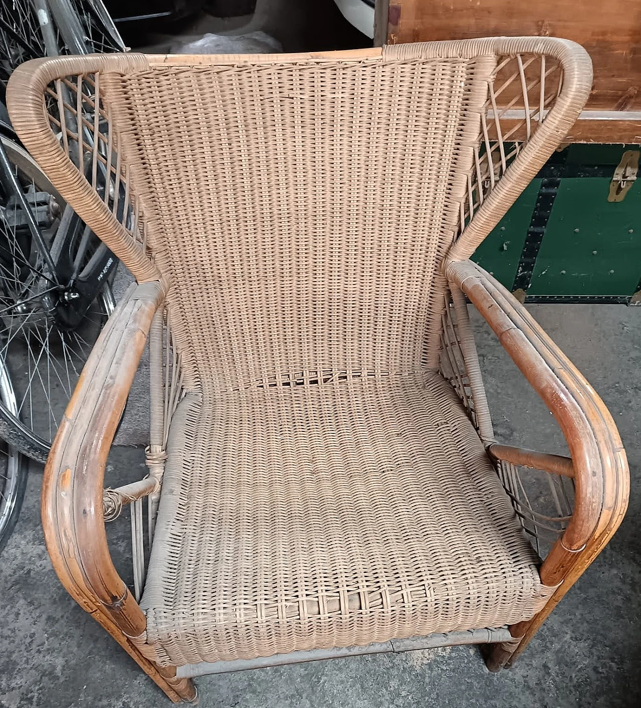 Wicker chair, 50s 4