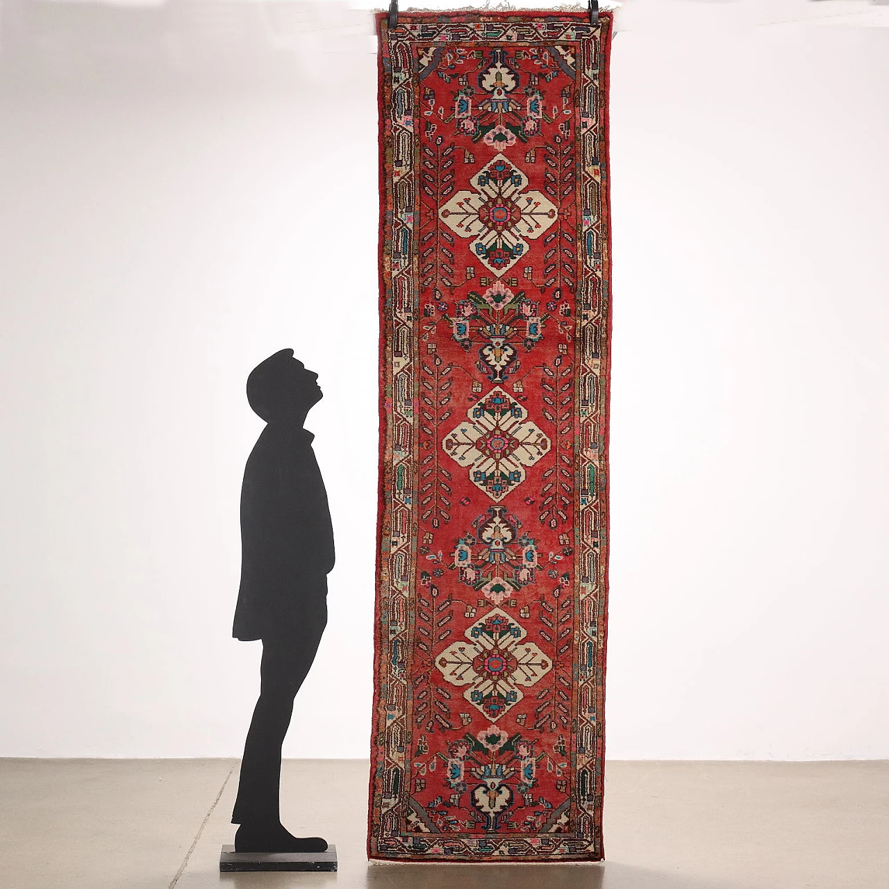 Serabend cotton and wool rug with heavy knot, late 20th century 2