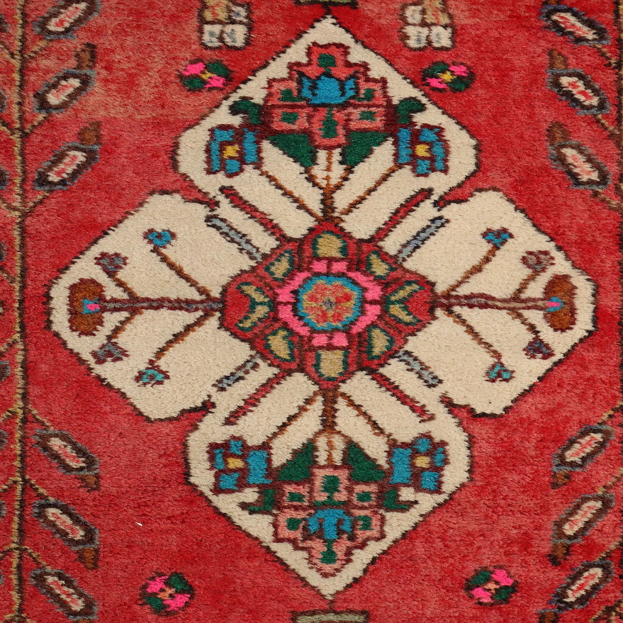 Serabend cotton and wool rug with heavy knot, late 20th century 4