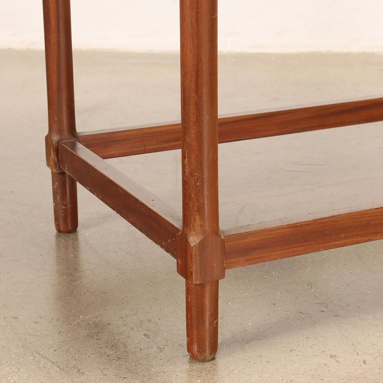 Teak veneered wood desk by Fratelli Proserpio, 1960s 9