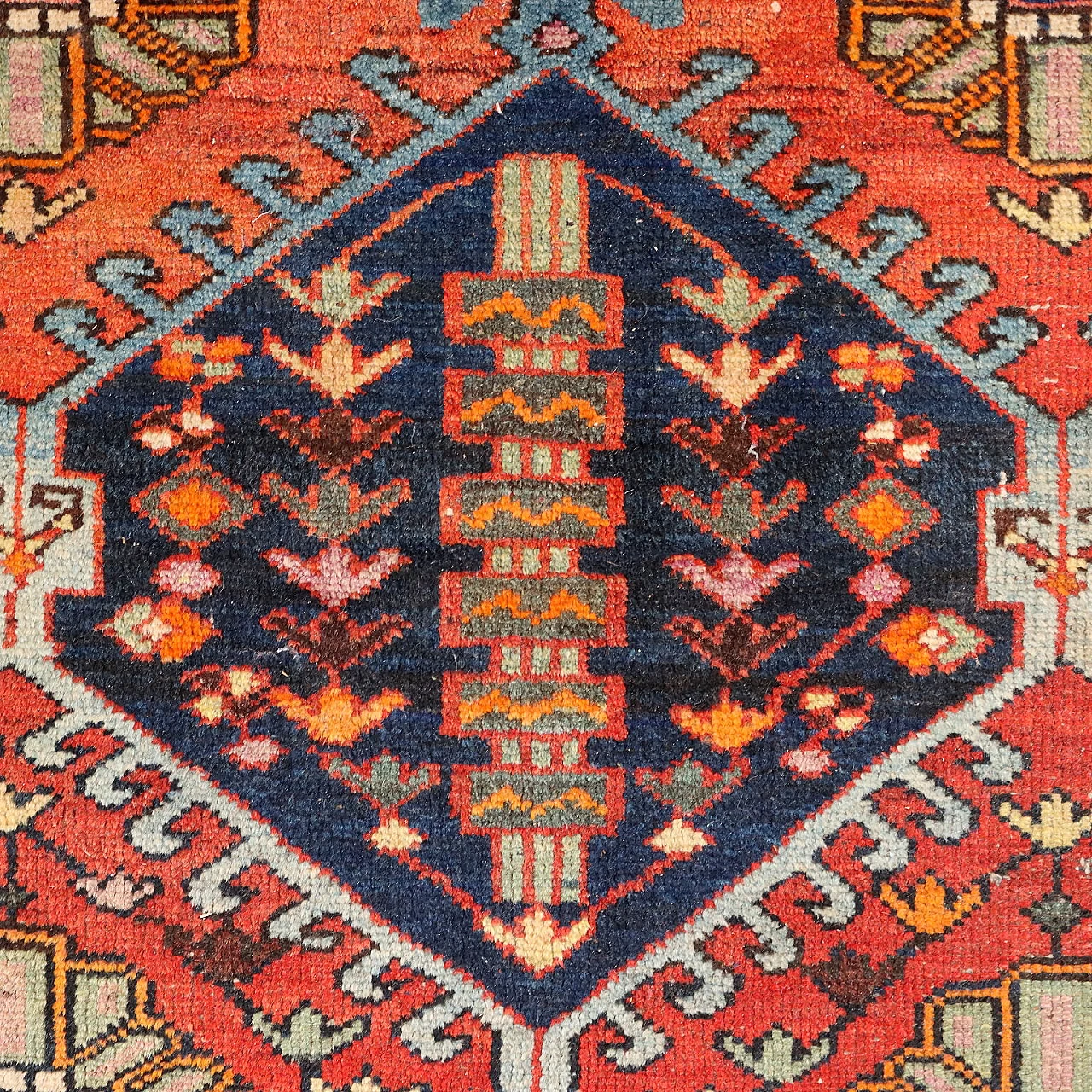 Malayer cotton and wool carpet, late 20th century 4