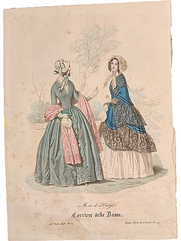 Nineteenth century fashion print