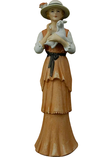 Liberty figurine in Capodimonte biscuit from the early 1900s