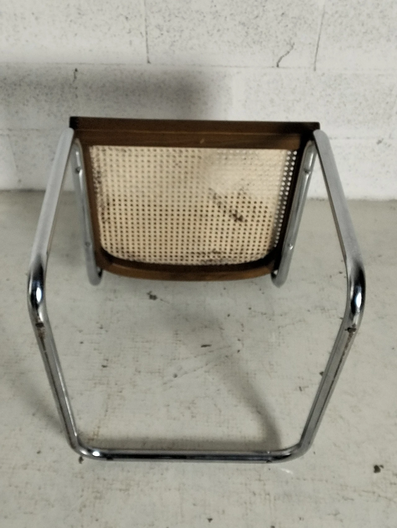 Set of 5 Vienna straw and metal chairs Cesca style-Breuer-Gavina 9