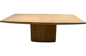 Travertine and brass dinning table by Willy Rizzo, 1970s