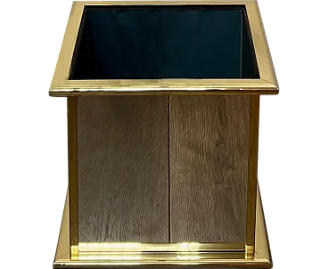 Mirror and gilt metal planter, 1970s