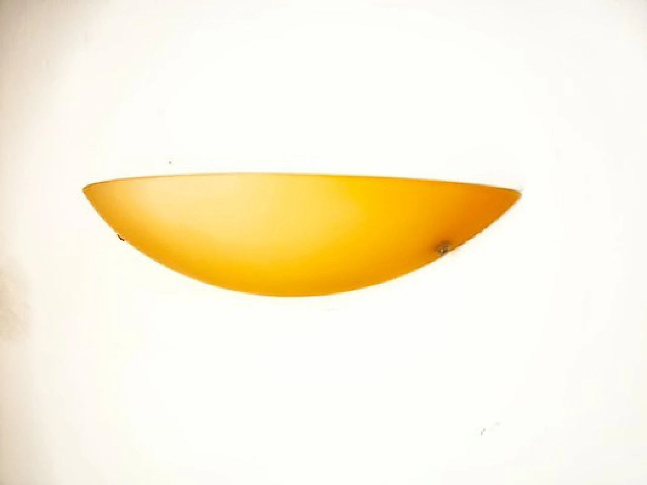 Bocc amber-coloured glass wall lamp by Vistosi, 1990s 6