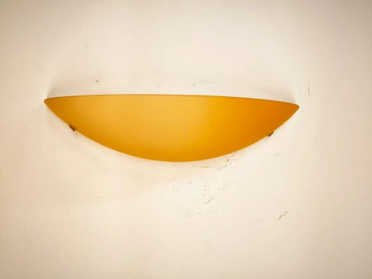 Bocc amber-coloured glass wall lamp by Vistosi, 1990s 7