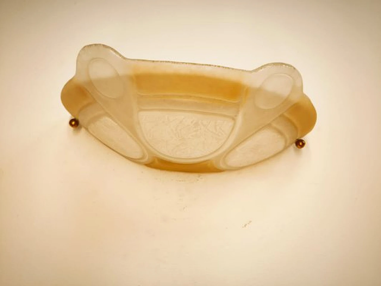 Decorated glass wall light, 1990s 6