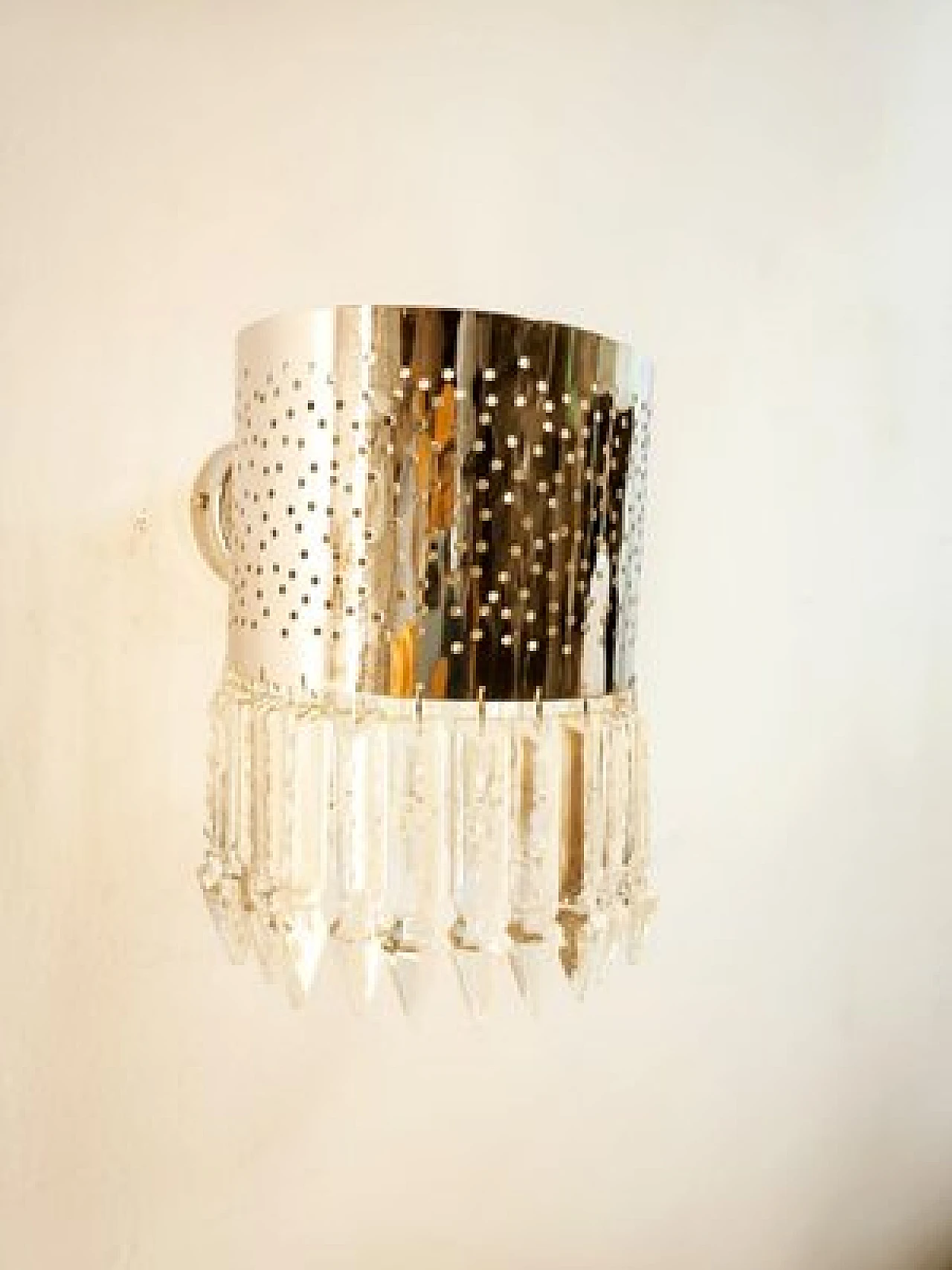 Wall light with crystals, 1970s 3