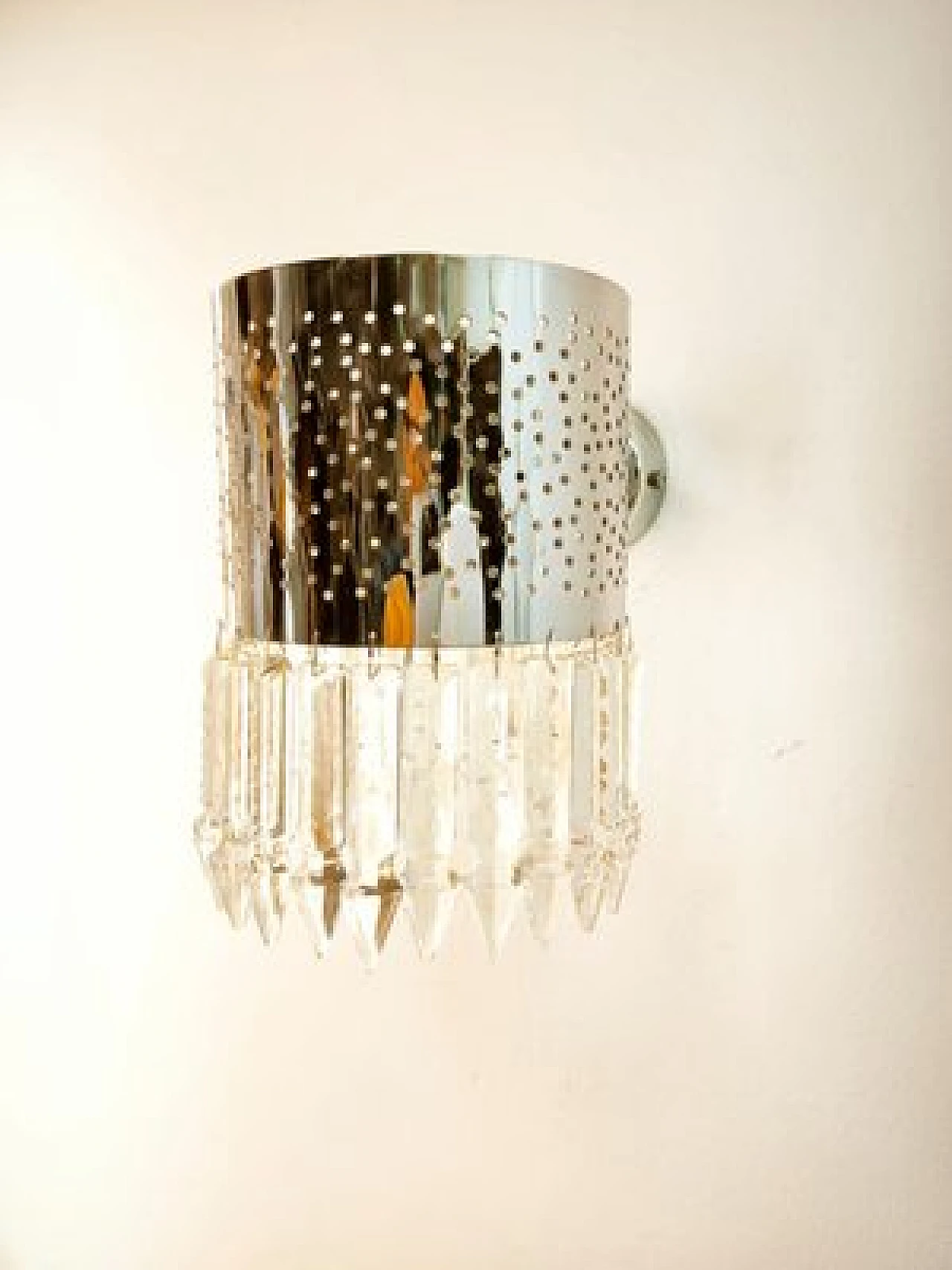 Wall light with crystals, 1970s 4