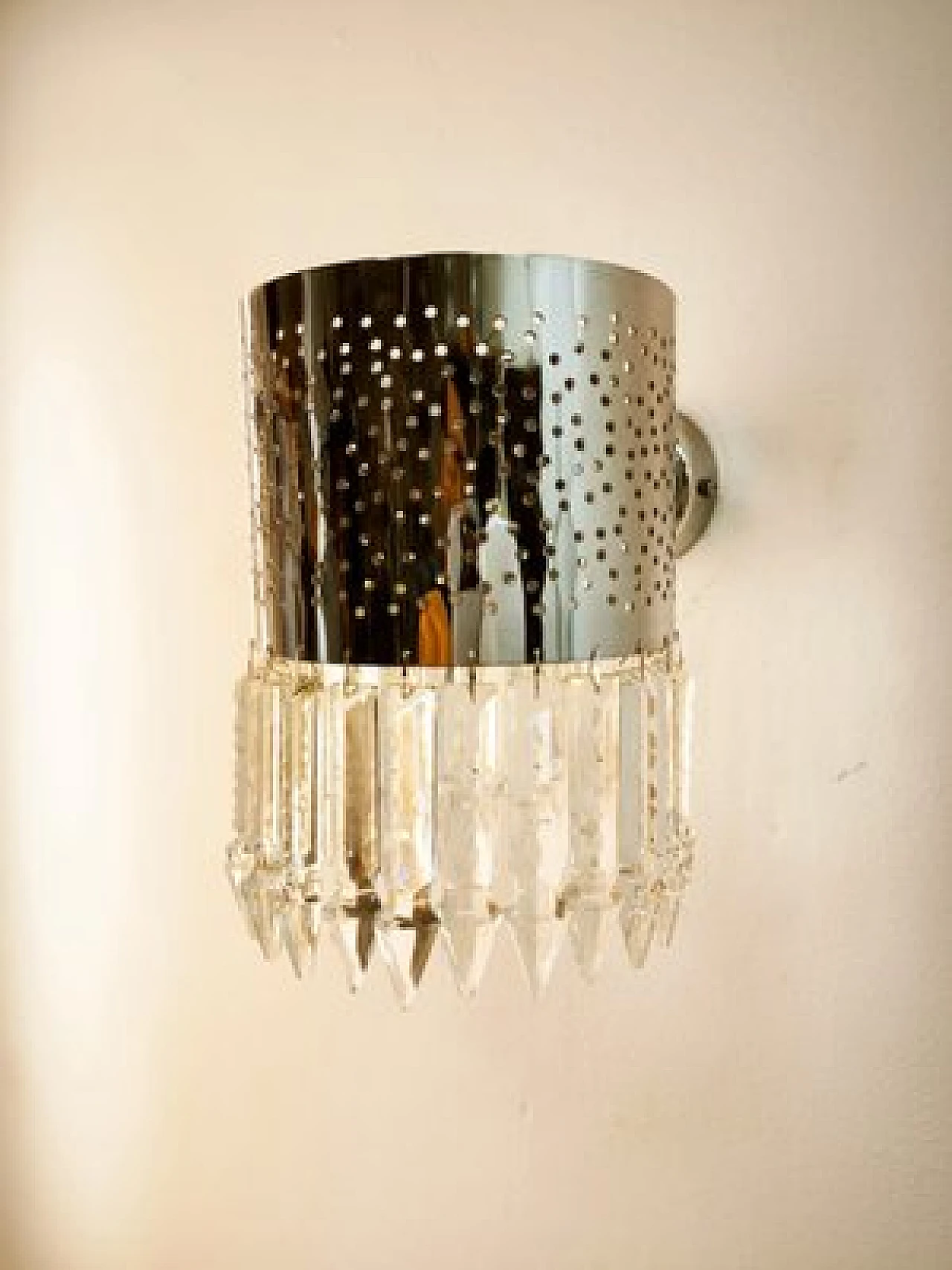 Wall light with crystals, 1970s 10