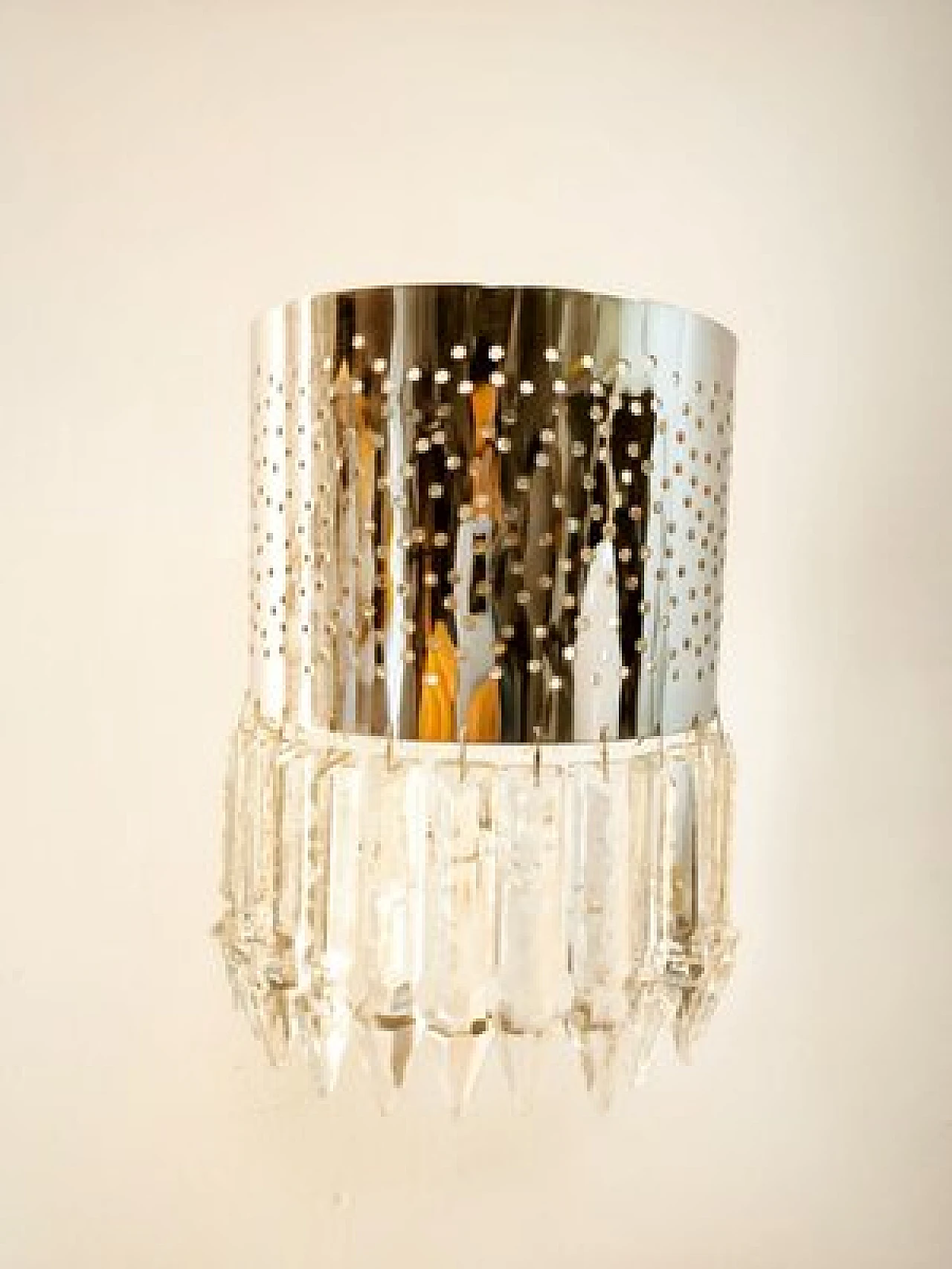 Wall light with crystals, 1970s 11