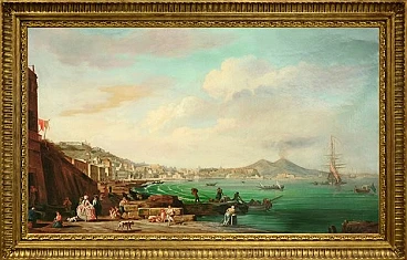 View of Naples with Vesuvius by Giuseppe Pellegrini, 2000s